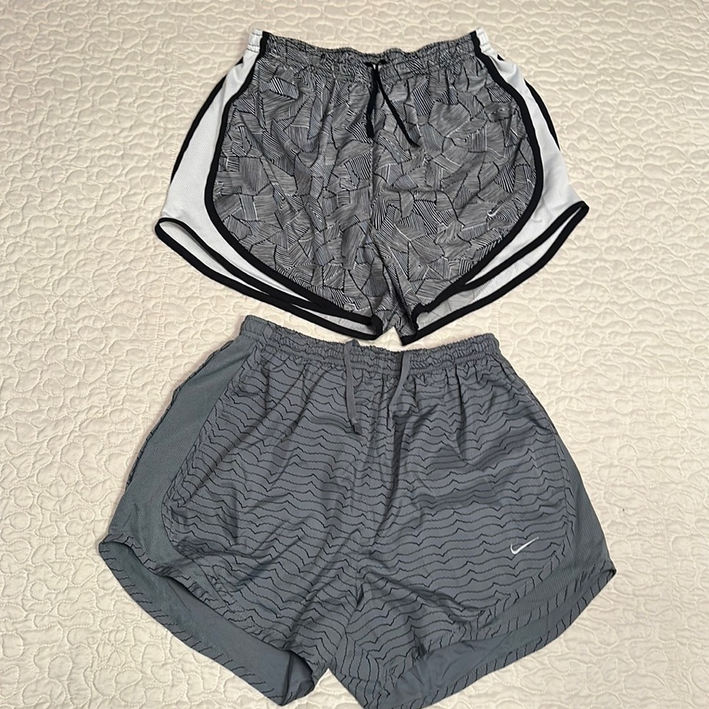 Women’s Nike running shorts: 2 pairs for $15, both size small